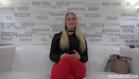 Hot blonde gets fucked by her boyfriend