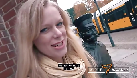 Blonde milf and cum in her mouth