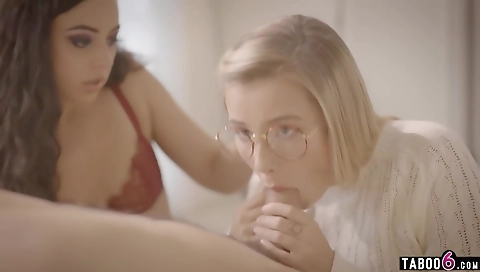 Sexy young blonde fucked and cum