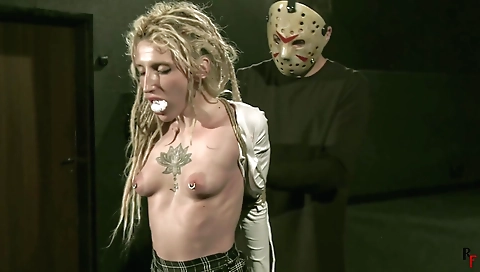 Hot blonde with sexy body